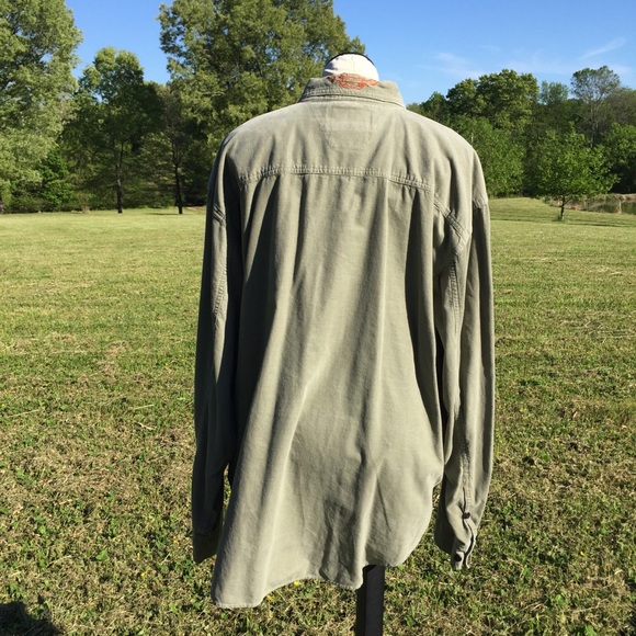 Harley Davidson Motorcycle Corduroy Mens Shirt XL - Picture 6 of 10